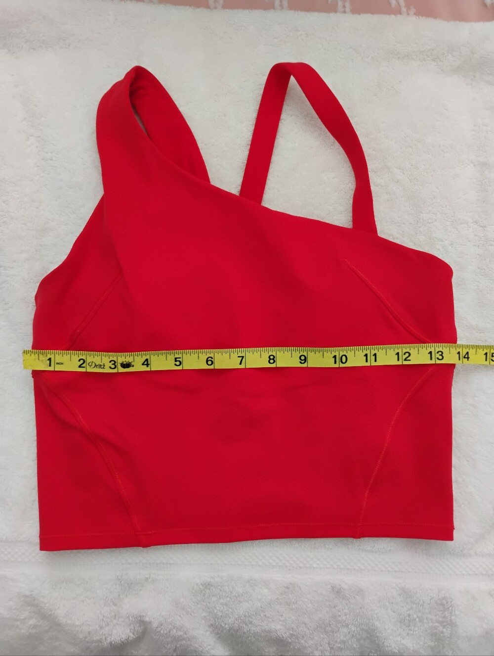 Lululemon Red Asymmetric Strap Women's Top